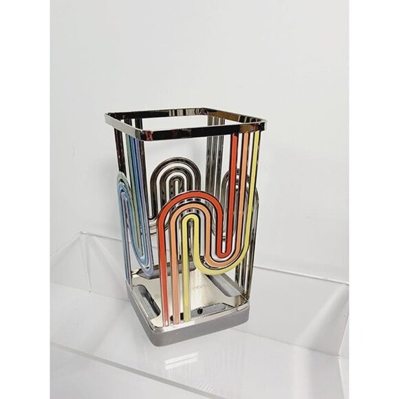 Bath & Body Works Rainbow Wavy Stripes Foaming Soap Holder Sleeve NEW - Picture 2 of 9